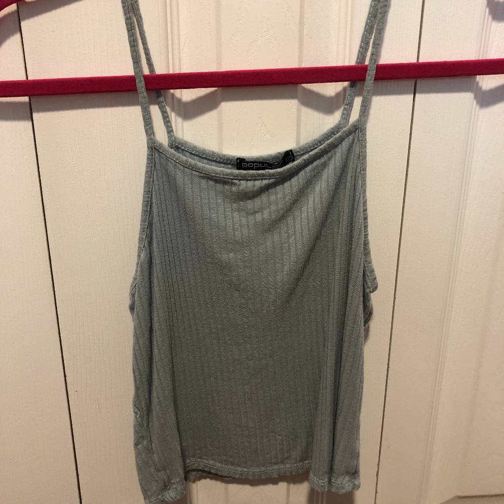 Popular Basics Spaghetti Strap Crop Top